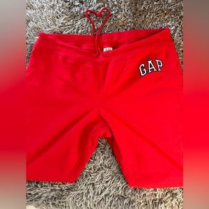 Women's Gap Logo Fleece Joggers Size XL Red
